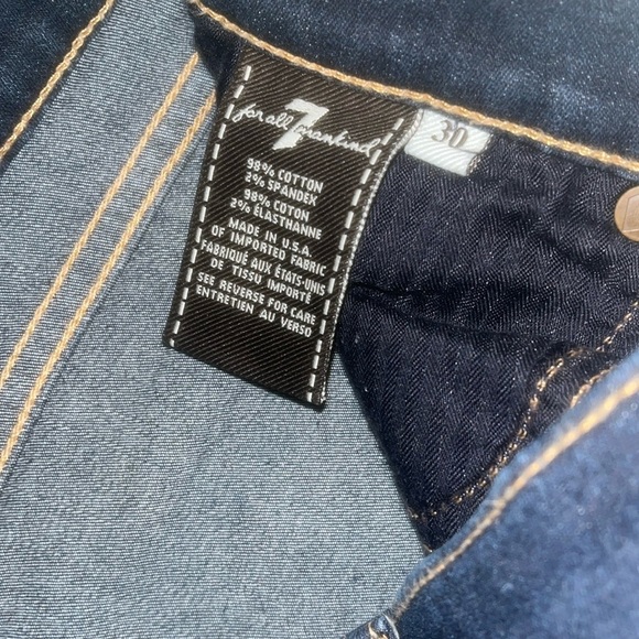 7 For All Mankind Women's Blue Skinny Jeans - Picture 4 of 4